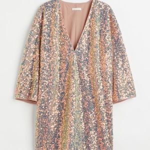 H&M sequin mini dress